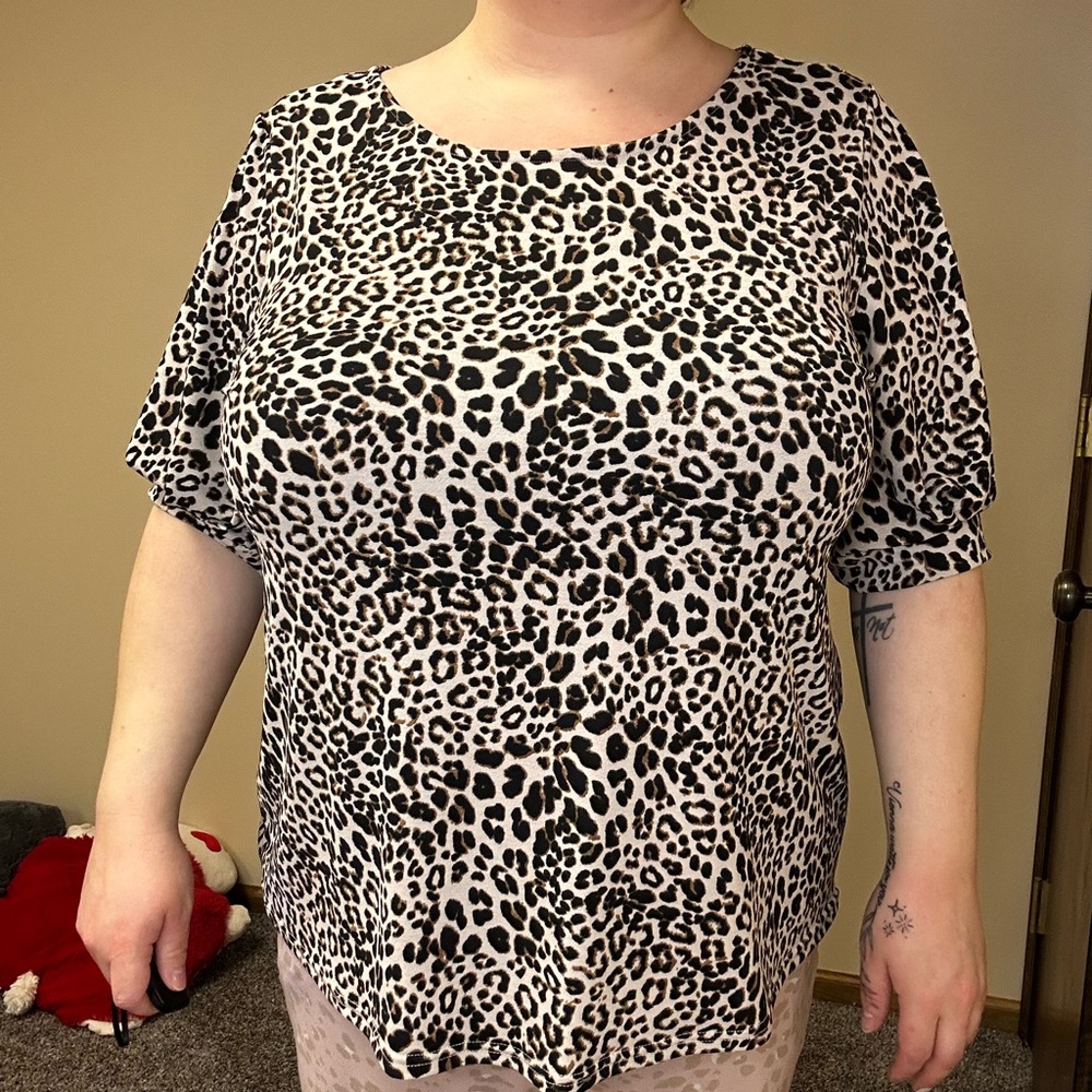 Leopard Print Women's Top